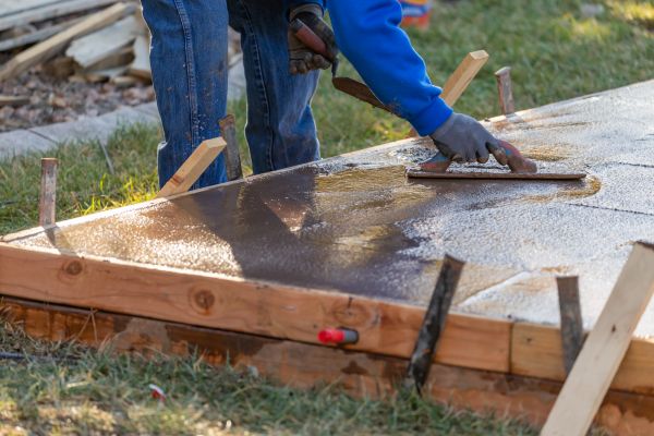 Patio Slab Construction in Orange