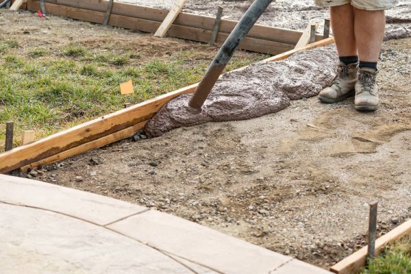 Concrete Deck Pouring in Orange