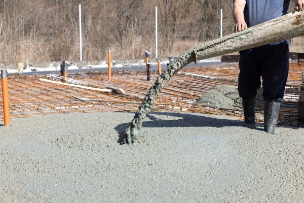 Pole Barn Slab Pouring in Orange