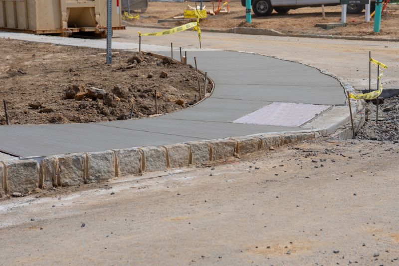 Cement Sidewalk Construction