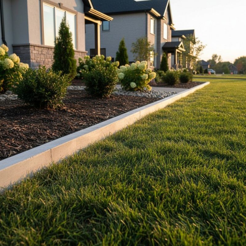 Lawn Curbing Installation detail